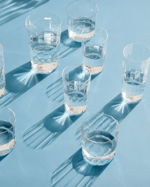 Angle Glass-Set of 4 Tall H13-Clear