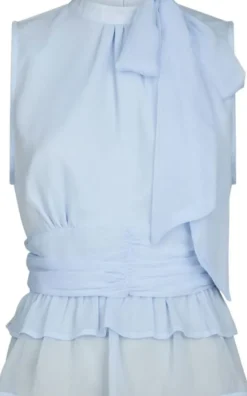 Ansol Solid Chiffon Top