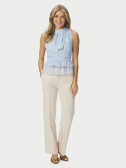 Ansol Solid Chiffon Top