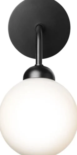 Apiales Wall, satin black / opal