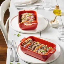 Appolia Rektangulært fad 22 cm Rød