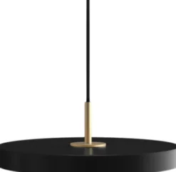 Asteria Mini black Ø 31 x 10,5 cm, 2. 7m cordset