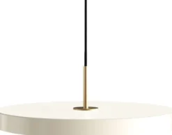 Asteria pearl white Ø 43 x 14 cm, 2. 7m cordset