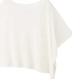 Asymmetrical knitted cape
