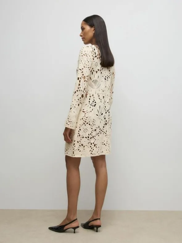 AWALISON LS V-NECK SHORT DRESS