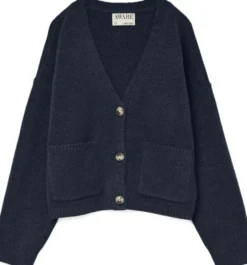 AWGEMMA LS V-NECK KNIT CARDIGAN NOO