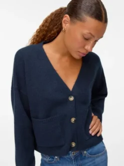 AWGEMMA LS V-NECK KNIT CARDIGAN NOO