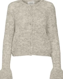 AWLEAH LORI LS O-NECK KNIT CARDIGAN