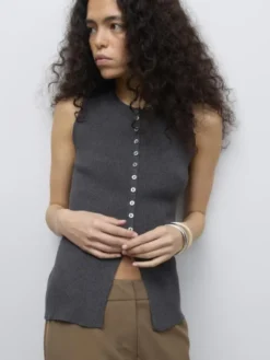 AWUKINO SL O-NECK KNIT VEST