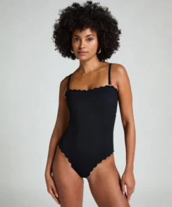 Bandeau Scallop Swimsuit