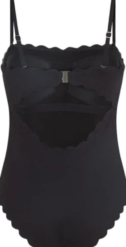 Bandeau Scallop Swimsuit