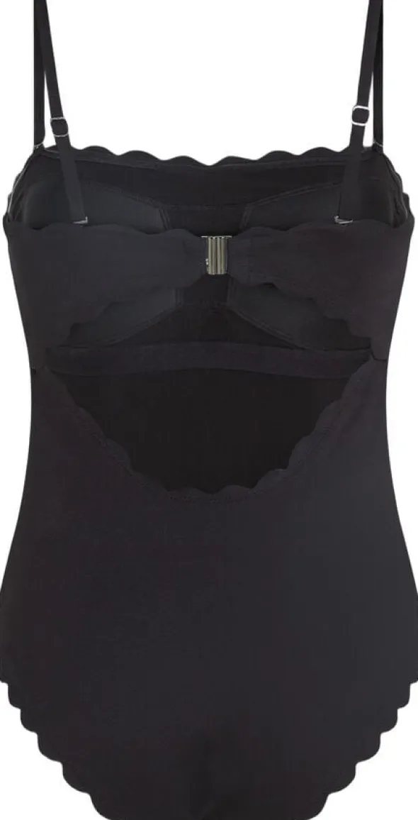 Bandeau Scallop Swimsuit