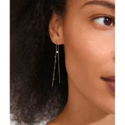 BAYLEN chain earrings gold-plated