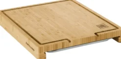 BBQ+ Skärbrädor +skål 39x30 bambu