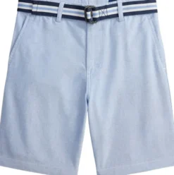 Belted Cotton Oxford Short