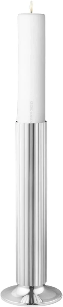 BERNADOTTE FLOOR CANDLEHOLDER STAINLESS STEEL, H: 400MM