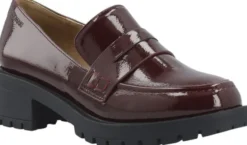 BIAPEARL Simple Penny Loafer Patent Aquarius