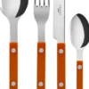 Bistrot Solid / 4 pieces cutlery set / Orange