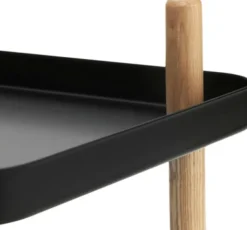 Block bord svart