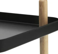 Block bord svart