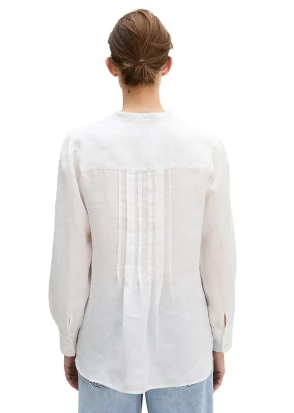 Blouse, a-shape, pleat detail at ce