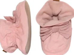 Bow textile slippers