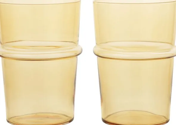 Boya Tall Glasses - Set of 2 - Yellow