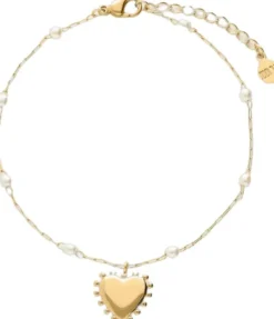 Bracelet mini pearl & heart