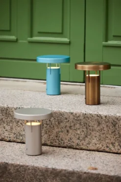 BringMe Portable Lamp Mini Metallic Turquoise