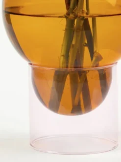 BUBBLE TUBE, LARGE, AMBER/ROSE, 90270A
