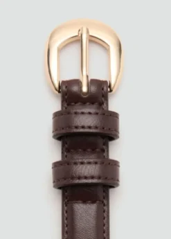 Buckle skinny belt