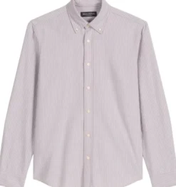 Button down collar, long sleeves, r