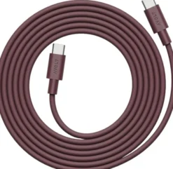 Cable 1 - USB-C to USB-C Bauhaus - Mulberry Red