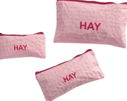 Candy Mono Wash Bag-Flat Set of 3-L