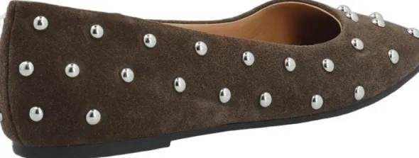 CASRUBY Studded Ballerina Suede