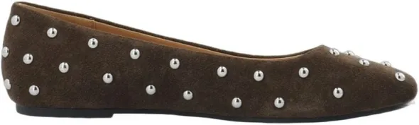 CASRUBY Studded Ballerina Suede