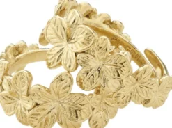 CHARMAINE recycled rings 2-in-1 set gold-plated