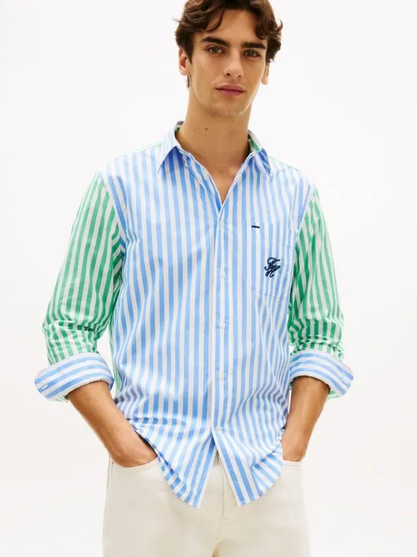 Classic Fit Logo Embroidery Paper Touch Shirt