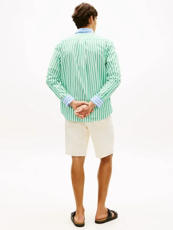 Classic Fit Logo Embroidery Paper Touch Shirt