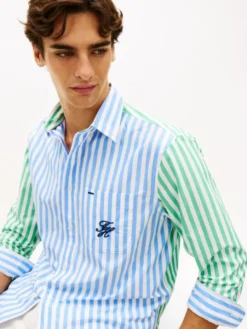 Classic Fit Logo Embroidery Paper Touch Shirt