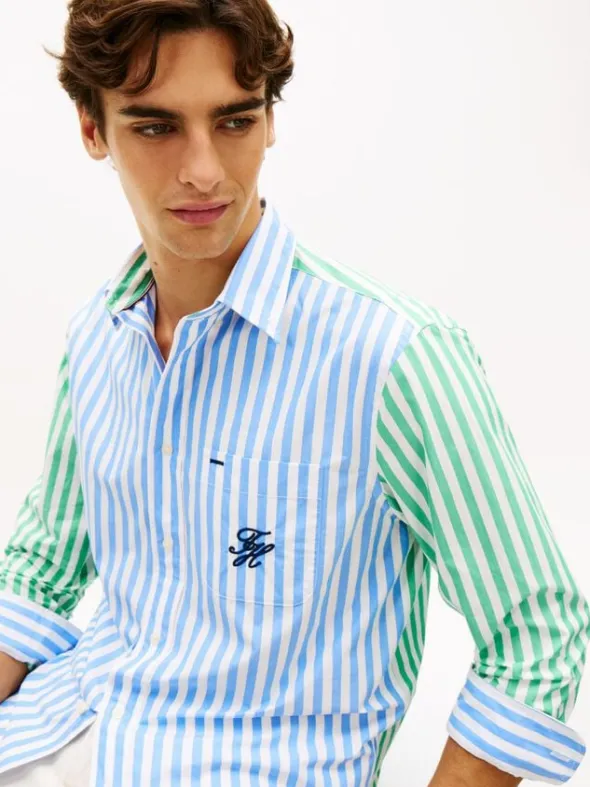 Classic Fit Logo Embroidery Paper Touch Shirt