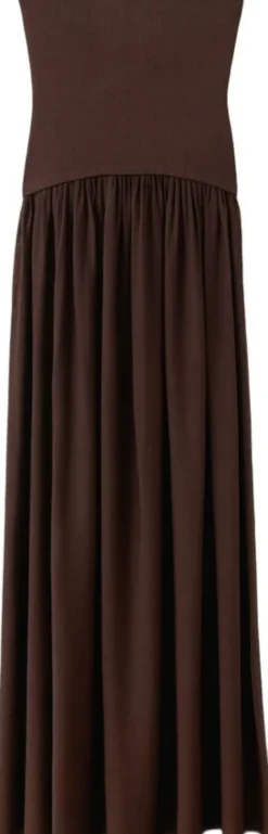 Combined strapless dress