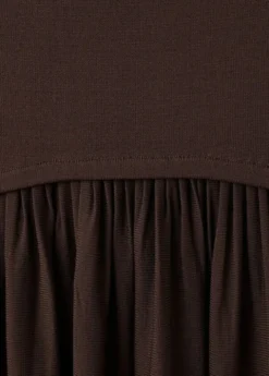 Combined strapless dress