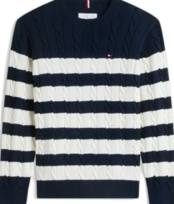 COTTON CABLE SWEATER