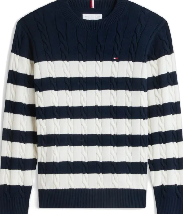 COTTON CABLE SWEATER