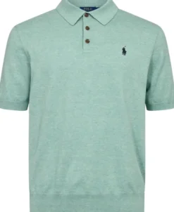 Cotton Shortsleeve Knit Polo Shirt