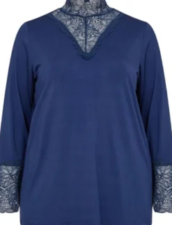 Curvy WA-STELLA 8 Bluse Blå