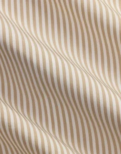 Custom Fit Striped Stretch Poplin Shirt