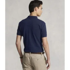 Custom Slim Fit Mesh Polo Shirt