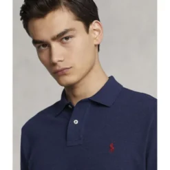 Custom Slim Fit Mesh Polo Shirt